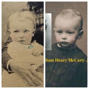 1870's-1880's  Billy the Kids baby picture tintype authentic priceless